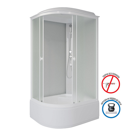 Душевая кабина Niagara Promo P100/70/40R/MT 100x70x215 R стекло матовое/профиль белый