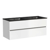 Тумба с раковиной Sancos Urban 120 UR120-2W белый/черный