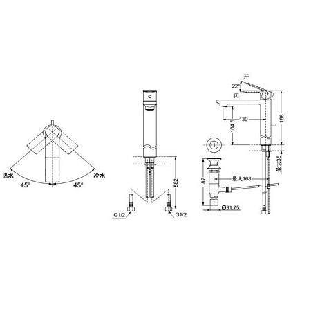Смеситель TOTO DL368 для раковины
