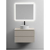 Мебель для ванной со столешницей Sancos Snob T 80 SNT80CE+TT80A2X Beige Soft/Kreman
