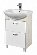 Тумба под раковину Aquaton Бекка 1A196601BAC20 60 белый/дуб сомерсет