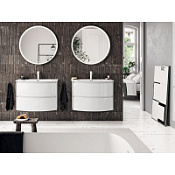 Тумба с раковиной Berloni Bagno Way Round WARBS2CHD4C 101 80 ceramica lucido/белый глянцевый