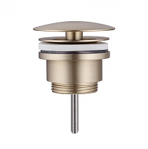Донный клапан ABBER AF0012G без перелива, золото матовое