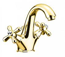 Смеситель Fiore Margot Sky (SWAROVSKI®) 01OO0623 для раковины, золото