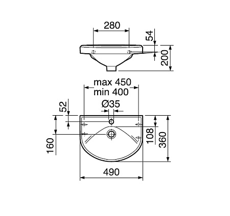 Раковина Gustavsberg Basic GB1059056101