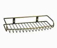 Полка WasserKRAFT Exter K-1611 металлическая, светлая бронза