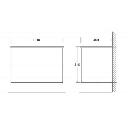 Тумба с раковиной BelBagno Etna ETNA-1000-2C-SO-WO-P 100 Rovere Bianco