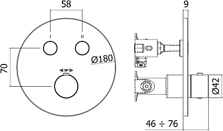 Смеситель Paffoni Compact Box CPT018BO для душа, белый