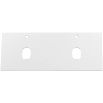 Столешница BelBagno EK-140-2-BO 140 с двумя отверстиями под раковину и смеситель Bianco Opaco