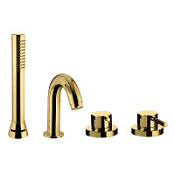 Смеситель Palazzani Idrotech 12108950 на борт ванны, на 4 отверстия, бронза