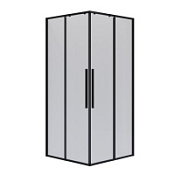 Душевой уголок Niagara Nova NG-6824-34BLACK 100x100x195 стекло прозрачное/профиль черный матовый