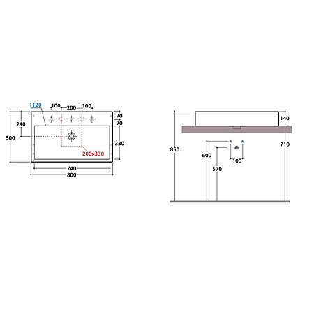 Раковина Globo Classic SCQ81.BI*0 80х50 белый