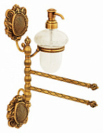 Полотенцедержатель Migliore Cleopatra 16646 с дозатором, бронза