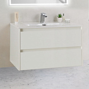Тумба с раковиной BelBagno Kraft KRAFT 39-800/390-2C-SO-BO 80 bianco opaco