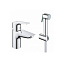Смеситель с гигиеническим душем Grohe BauEdge 23757001 для раковины, хром - фото 1