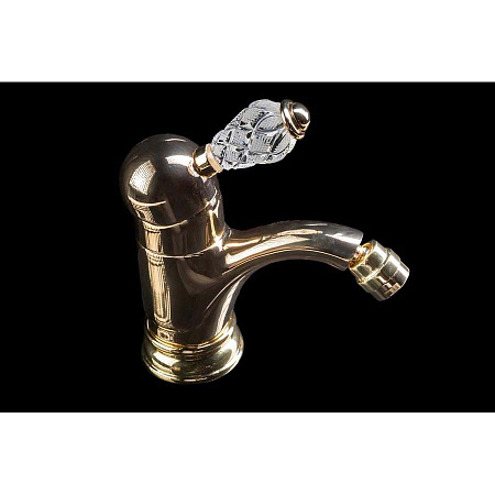 Смеситель Boheme Crystal 286-CRST для биде, золото