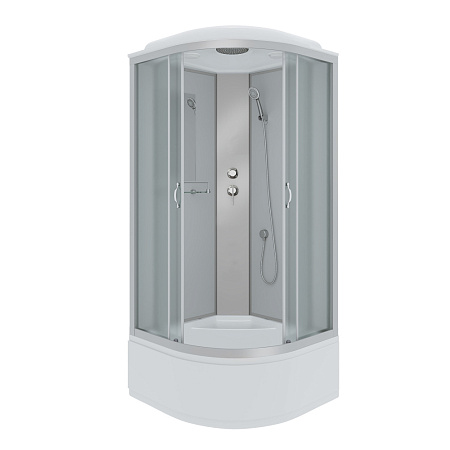 Душевая кабина Niagara Classic NG-2307-14 80x80x215 стекло матовое/профиль серебро