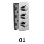 Термосмеситель встраиваемый RGW Shower Panels 21140541-11 хром