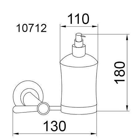 Дозатор для жидкого мыла Boheme Puro 10712 хром
