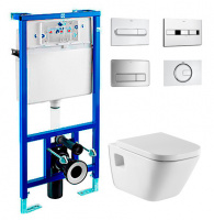 Унитаз подвесной Roca Gap PRO WC 346477000 с инсталляцией 89009000K