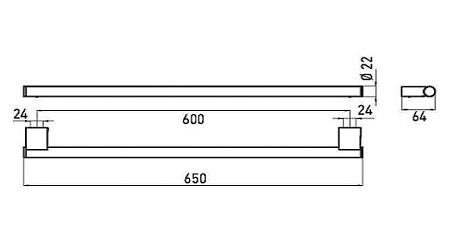 Полотенцедержатель Emco System 2 3560 001 60