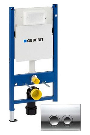 Система инсталляции Geberit Duofix UP182 458.161.21.1 для подвесного унитаза с кнопкой смыва