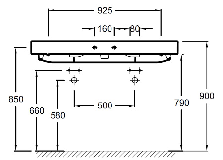 Раковина Jacob Delafon Rythmik EXM112-Z-00 120 см