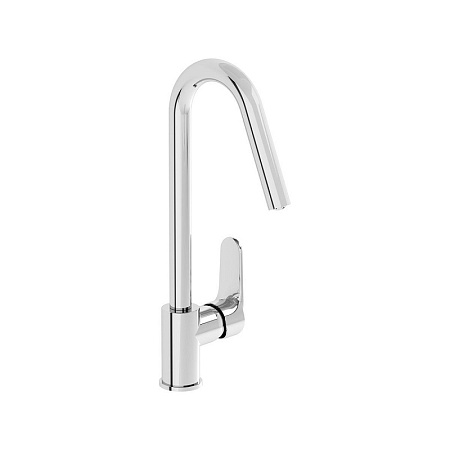 Смеситель VitrA Root Round A42742EXP для кухонной мойки, хром