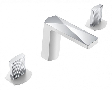 Смеситель Boheme Venturo 150-WCR-TOUCH для раковины, ручка Touch, белый/хром