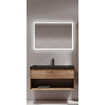 Мебель для ванной Sancos Marmi 1.0 100 MR1.0100ECH дуб чарльстон/черный Мебель для ванной Sancos Marmi 1.0 100 MR1.0100ECH дуб чарльстон/черный