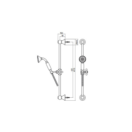 Душевой гарнитур Gattoni 1039/PDV0 бронза