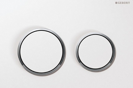 Кнопка смыва Geberit Omega20 115.085.KJ.1 хром, белая