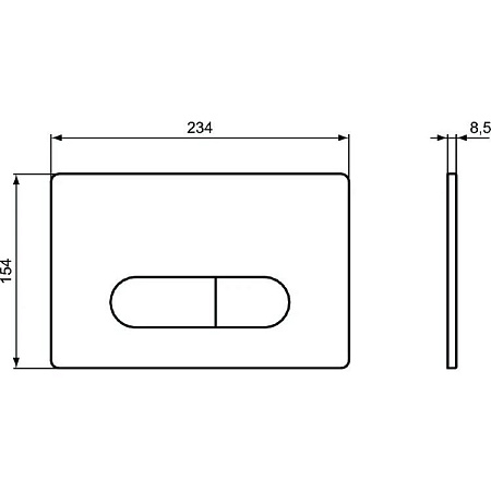 Кнопка смыва Ideal Standard Oleas M1 R0117AA хром