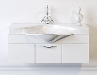 Тумба с раковиной Aqwella Бродвей Brw.01.10/W 110 белая