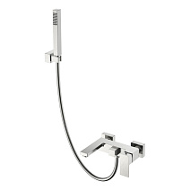 Смеситель Boheme Qubic 473-NB для ванны с душем, никель брашированный