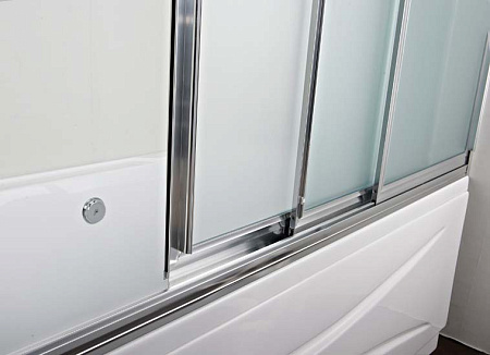 Шторка на ванну Cezares Family V 3 200, прозрачное стекло