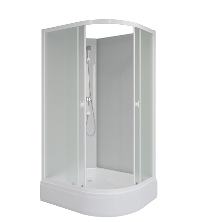 Душевая кабина Niagara Promo P100/80/26L/MT/BK 100x80x195 L стекло матовое/профиль белый