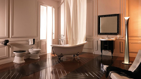 Биде напольное Kerasan Waldorf 4121K1bi/cr*1 55 см