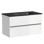 Тумба с раковиной Sancos Urban 90 UR90W белый/черный