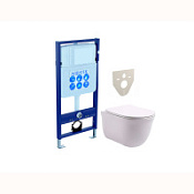 Комплект Aquatek SET AQUATEK КЛАССИК cm подвесной унитаз + инсталляция + сидение soft-close