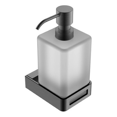 Дозатор для жидкого мыла Boheme Q 10957-GM оружейная сталь