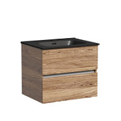Тумба с раковиной Sancos Urban 60 UR60ECH дуб чарльстон/черный