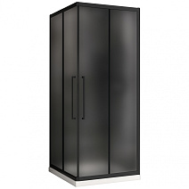 Душевой уголок ABBER Schwarzer Diamant AG02100BMH 100x100x195 матовое/черный
