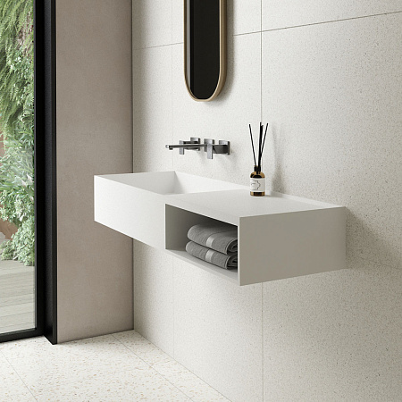 Раковина Vincea VWB-6S112MW 120x40x20 белый матовый