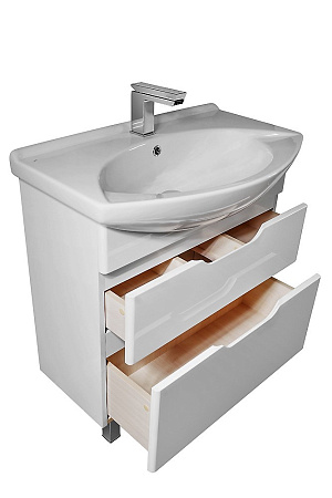 Тумба с раковиной Dreja Laguna Plus 105 белая