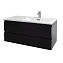 Тумба с раковиной Jacob Delafon Madeleine EB2055-J52 100 R черный блестящий - фото 1