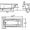 Каркас для ванны Jacob Delafon Patio SF119RU-NF 170х70 - фото 2