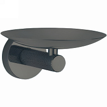 Мыльница Boheme Uno 10973-SGM подвесная, оружейная сталь глянцевая