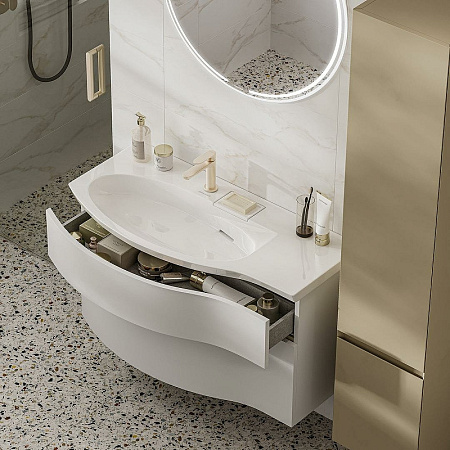 Раковина Kerama Marazzi Riva RV.wb.100Lh L белый глянцевый