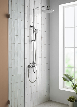 Душевая стойка Bravat Rhein F6429564CP-A-ENG хром